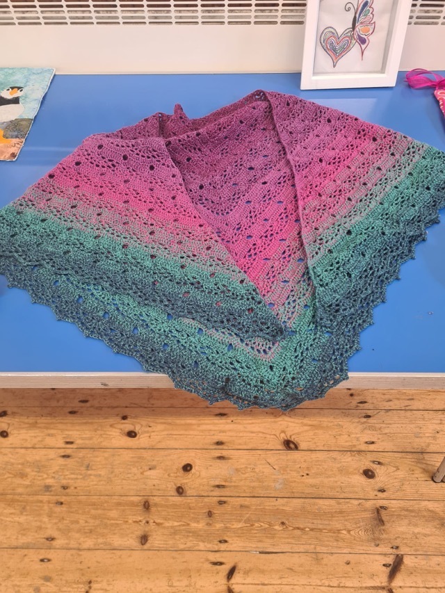 Lace Knit Shawl by Daryl